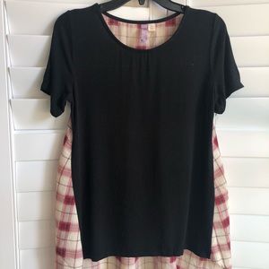 Francesca’s Plaid T-Shirt